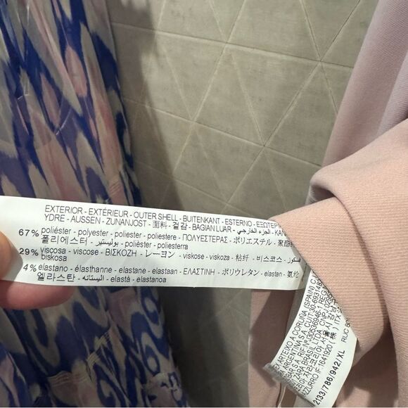 ZARA Oversized Single Button Blazer Single Breasted Jacket Light Blush Pink - Picture 9 of 9